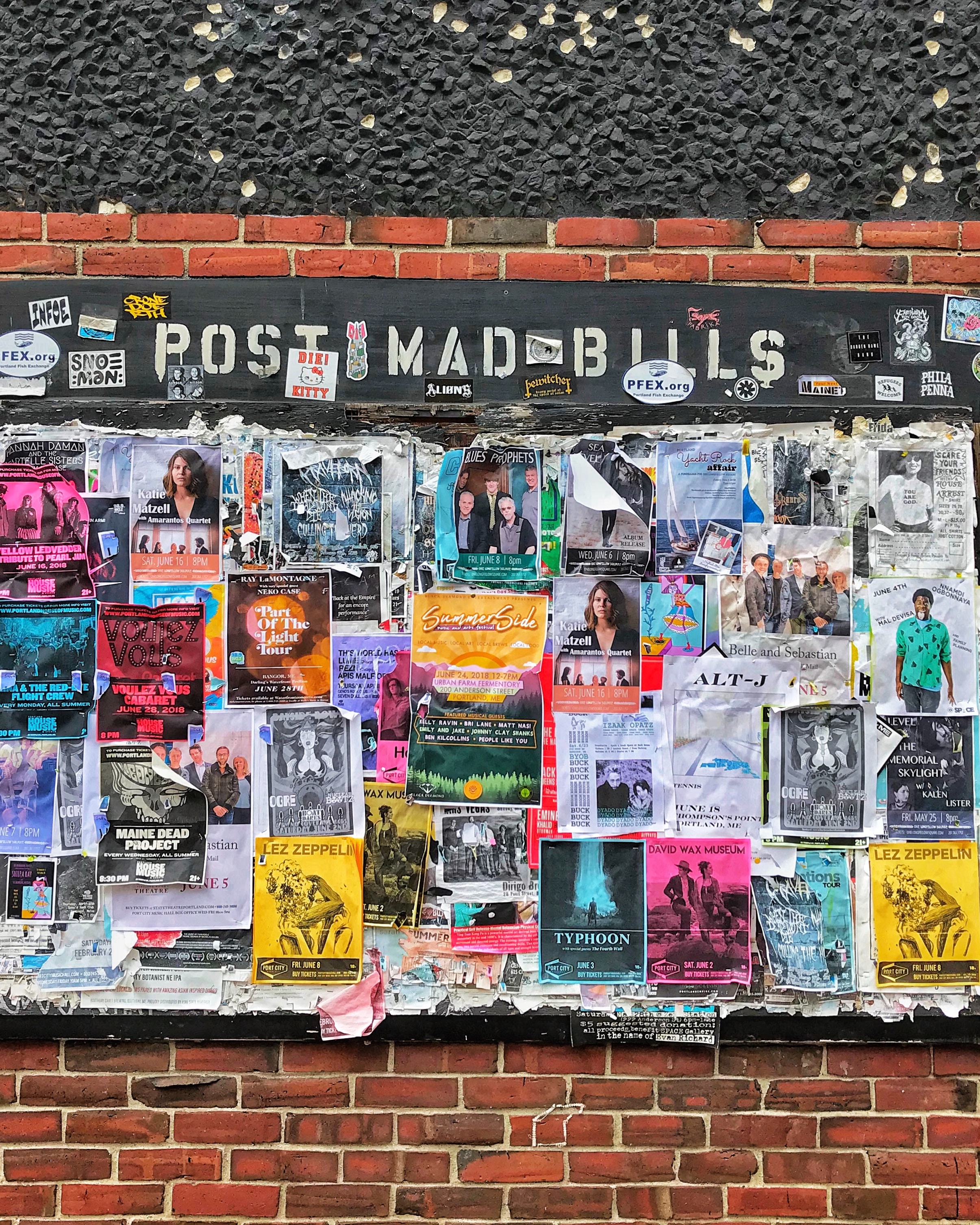 Image of wall with Ads